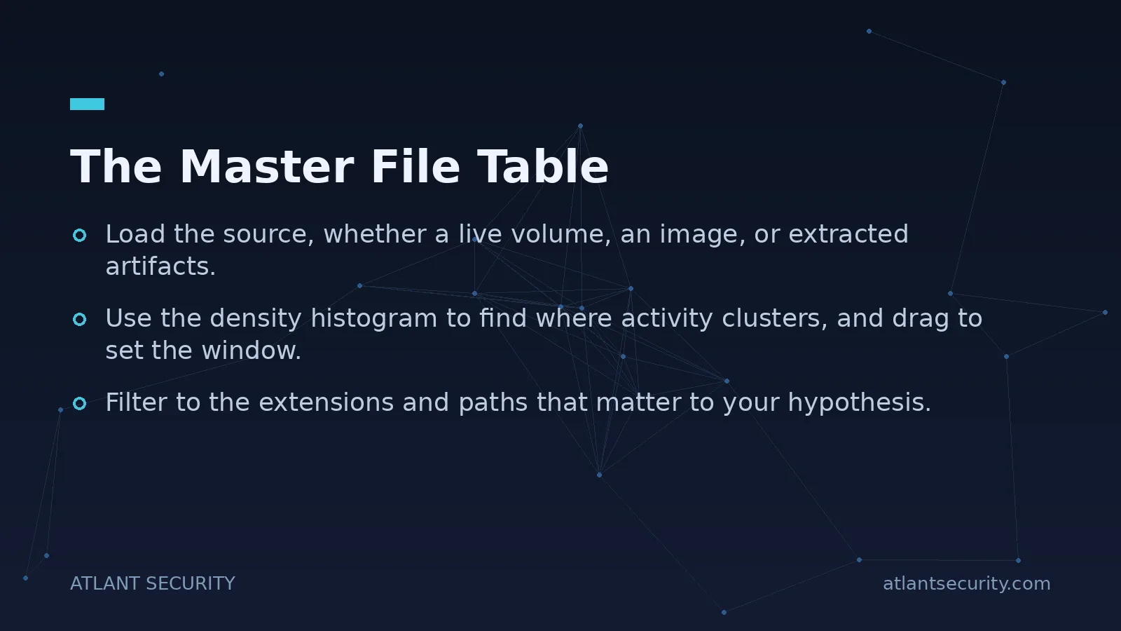 The Master File Table - key points
