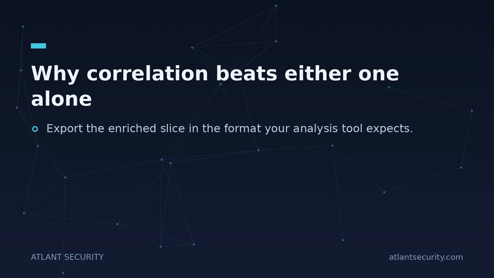 Why correlation beats either one alone - key points