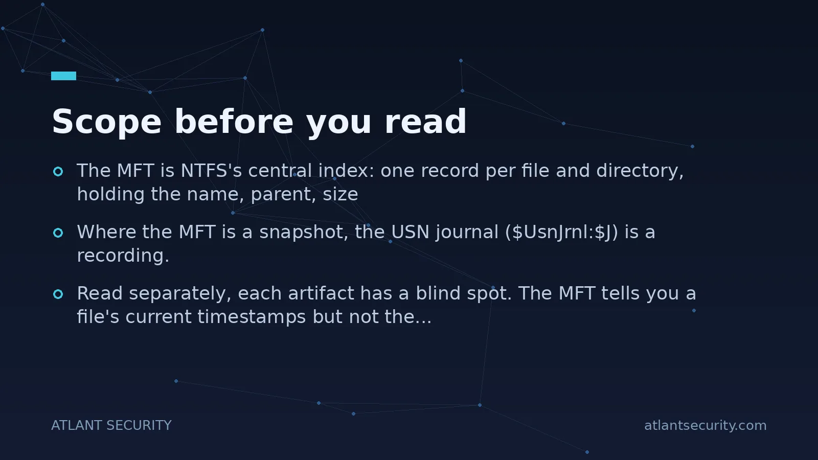 Scope before you read - key points