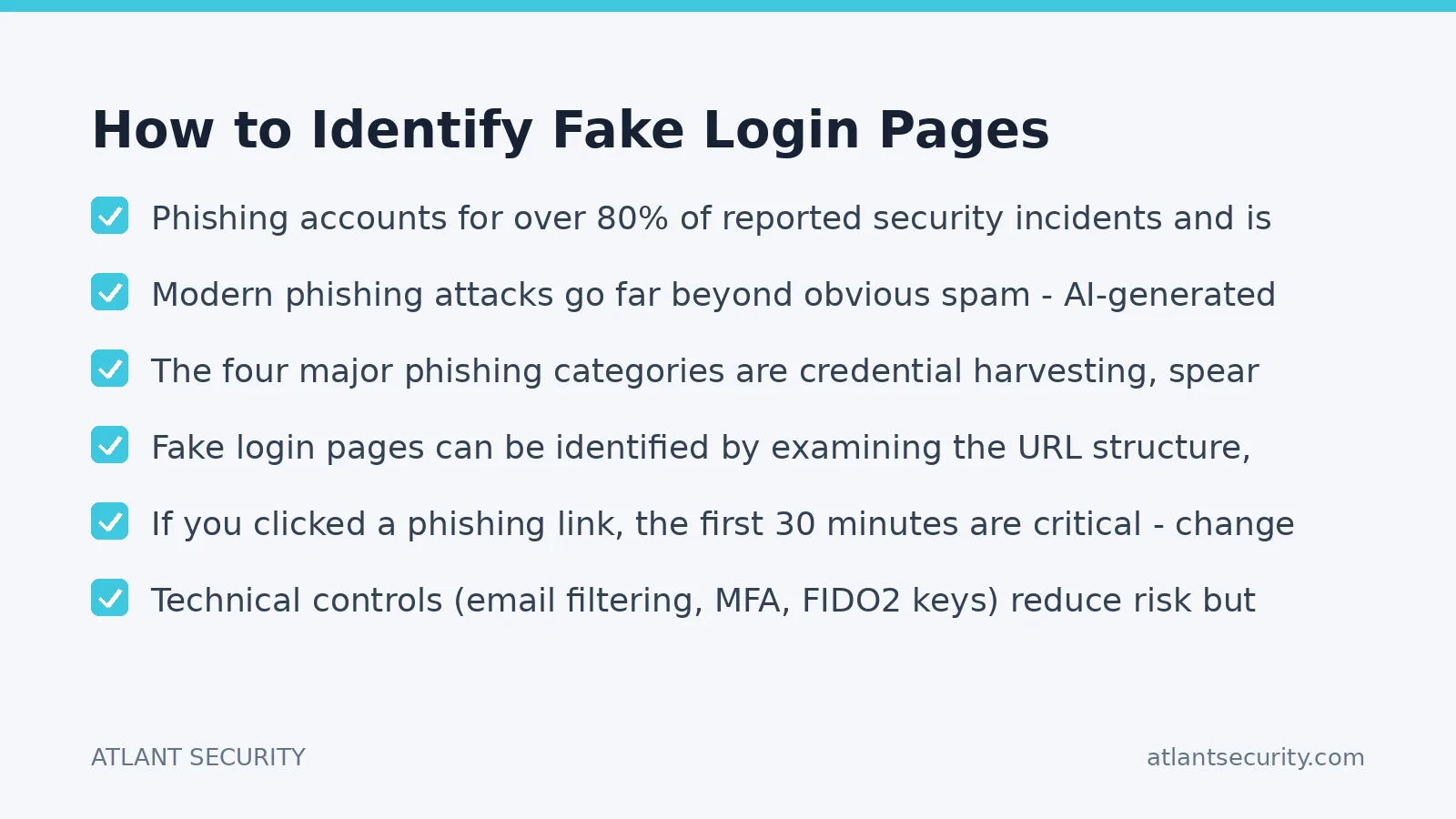 Checklist: How to Identify Fake Login Pages
