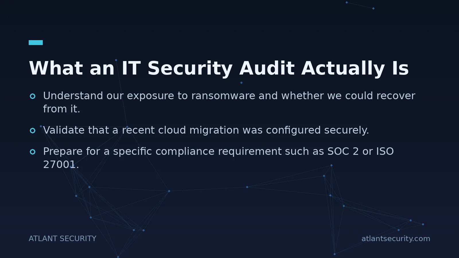 What an IT Security Audit Actually Is - key points