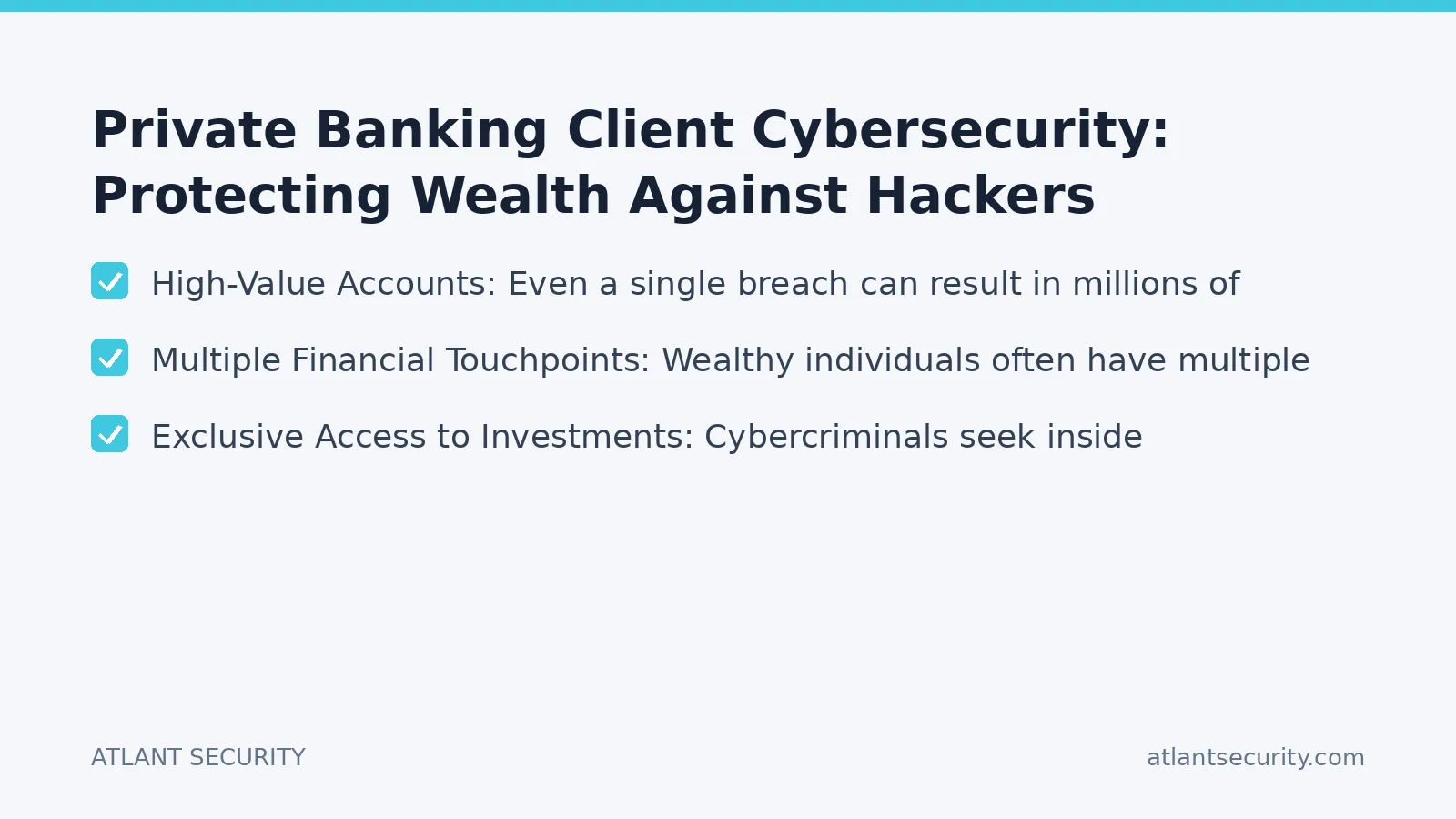Checklist: Private Banking Client Cybersecurity: Protecting Wealth Against Hackers