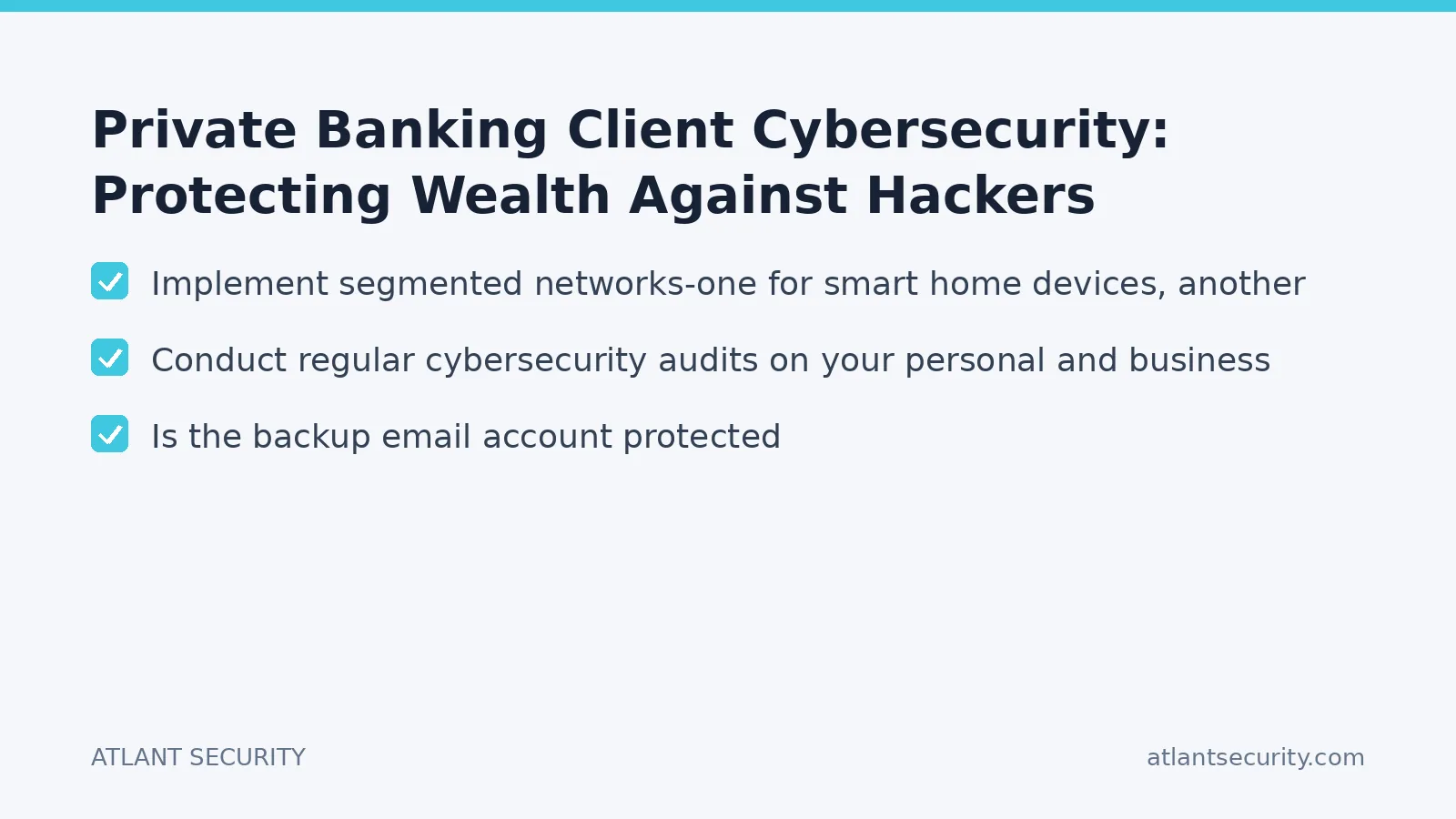 Checklist: Private Banking Client Cybersecurity: Protecting Wealth Against Hackers