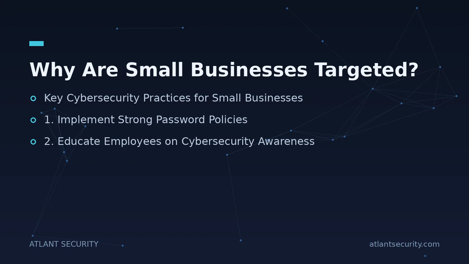 Why Are Small Businesses Targeted? - key points