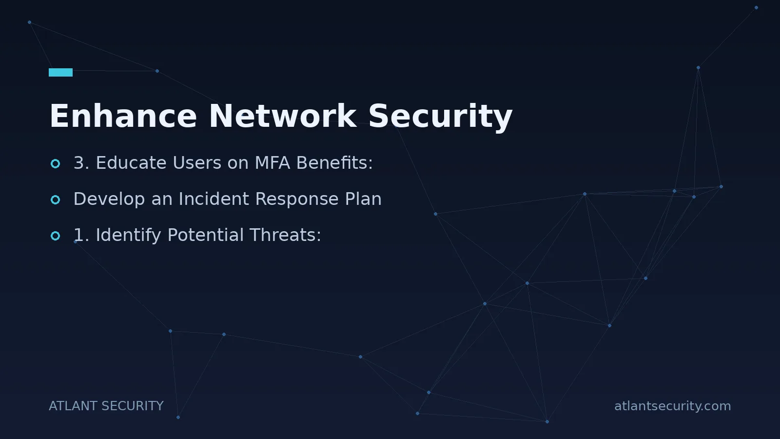 Enhance Network Security - key points