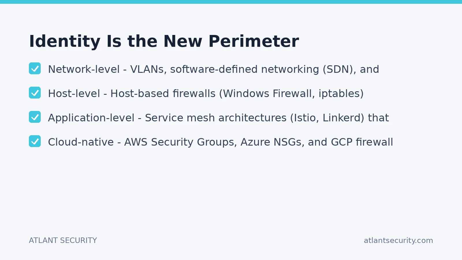 Checklist: Identity Is the New Perimeter