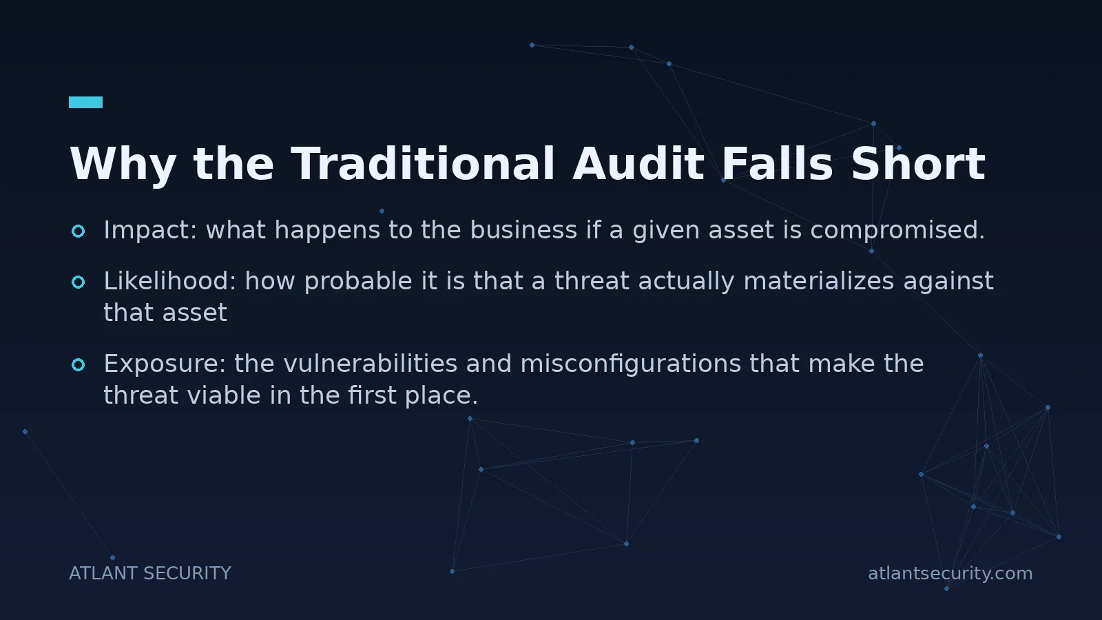 Why the Traditional Audit Falls Short - key points