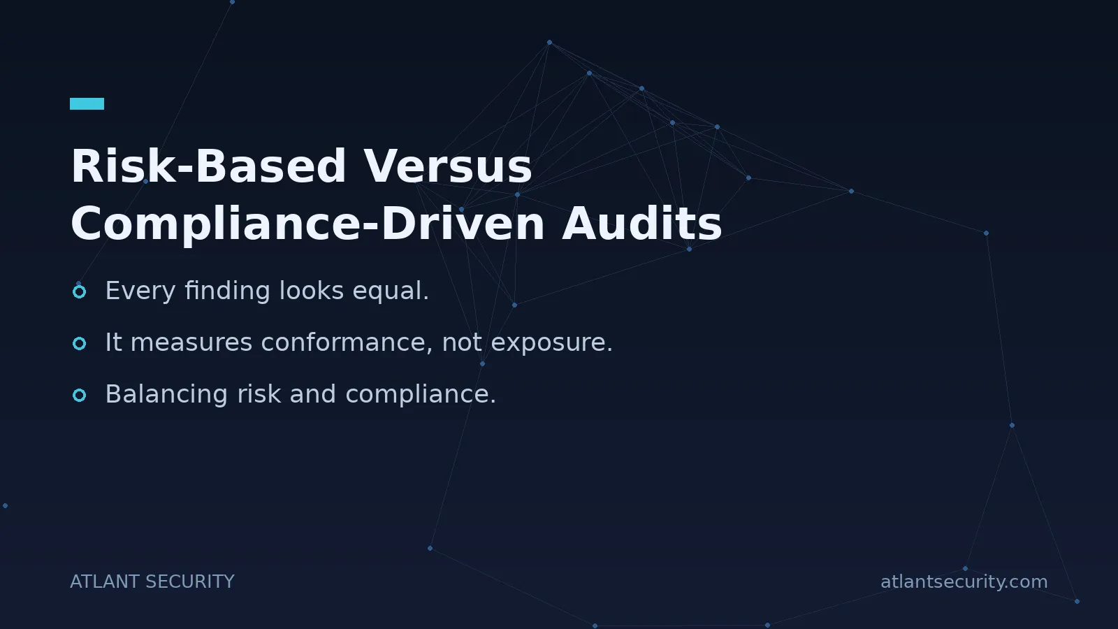 Risk-Based Versus Compliance-Driven Audits - key points