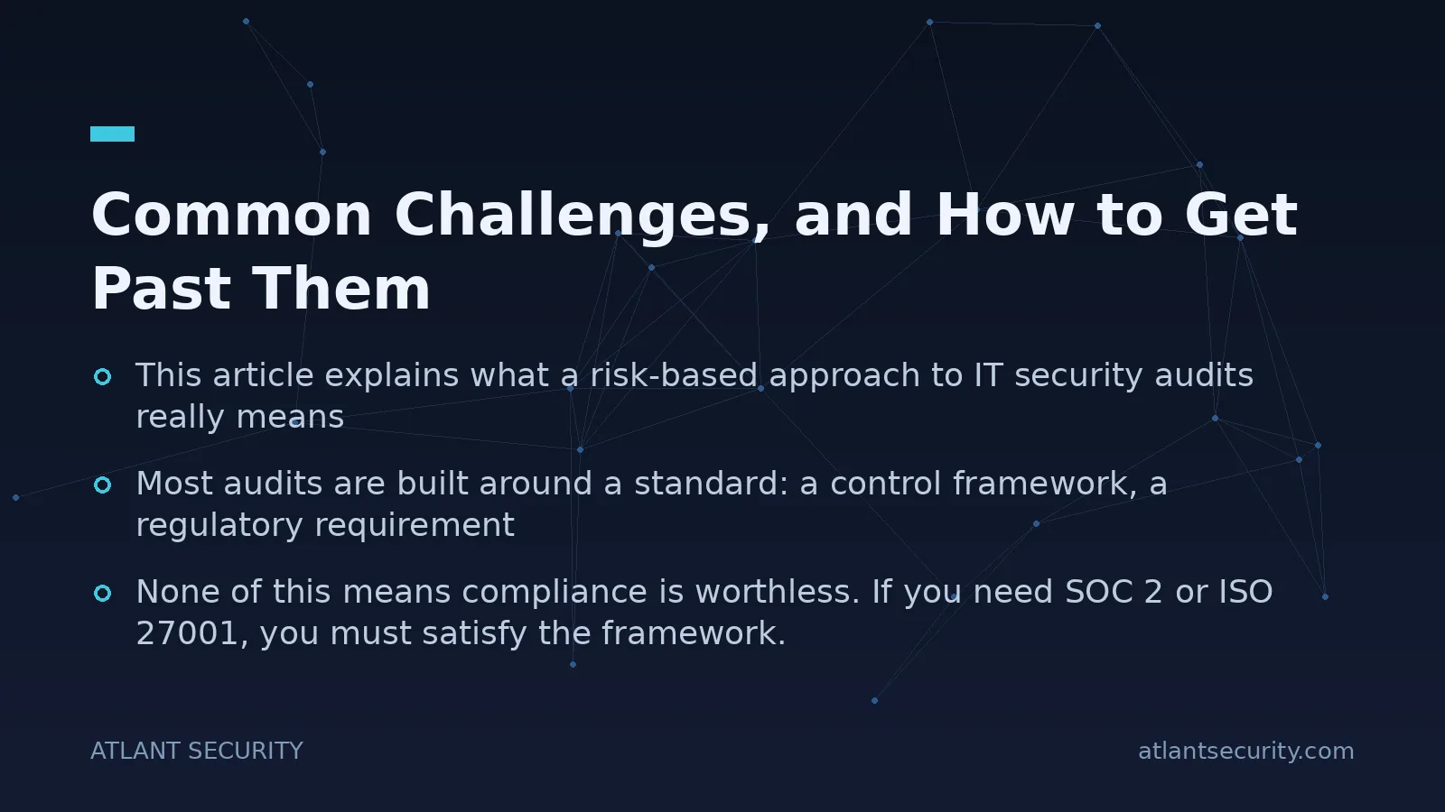 Common Challenges, and How to Get Past Them - key points