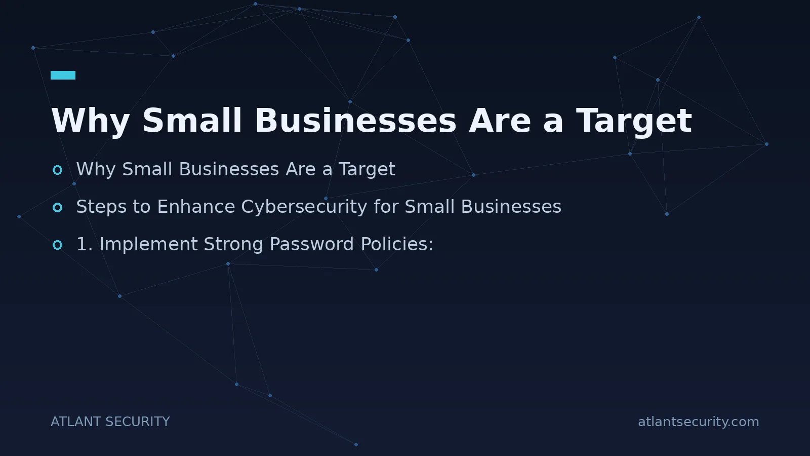 Why Small Businesses Are a Target - key points