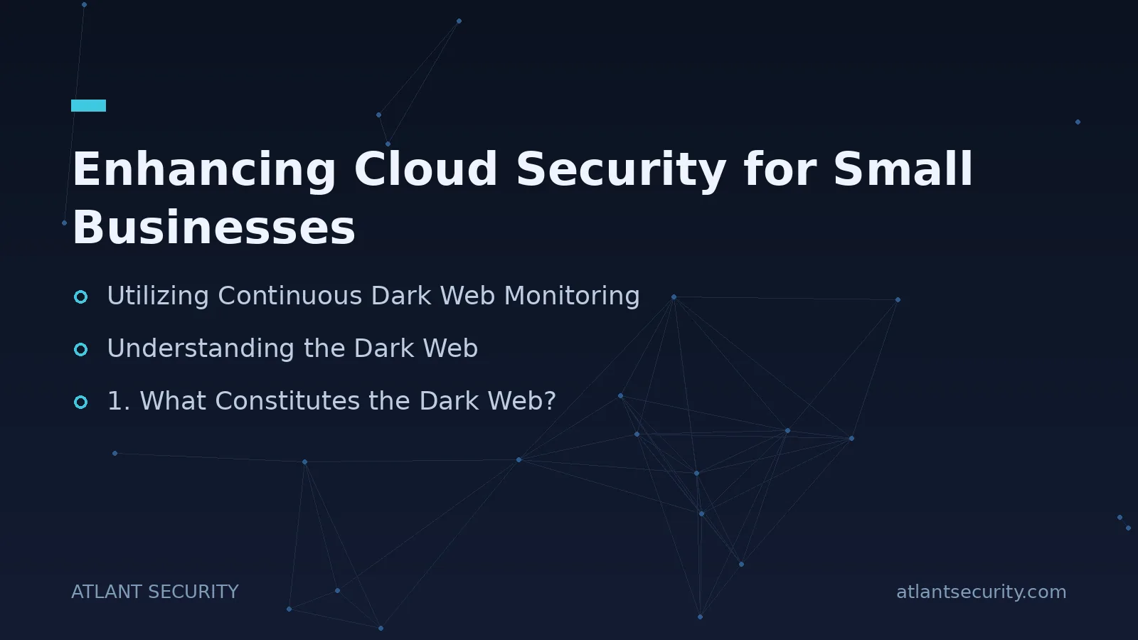 Enhancing Cloud Security for Small Businesses - key points