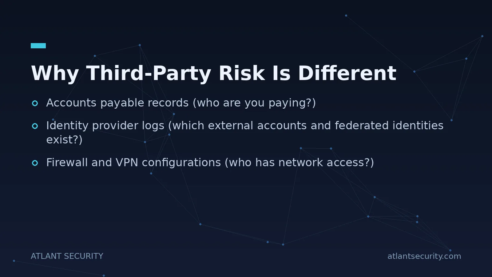Why Third-Party Risk Is Different - key points
