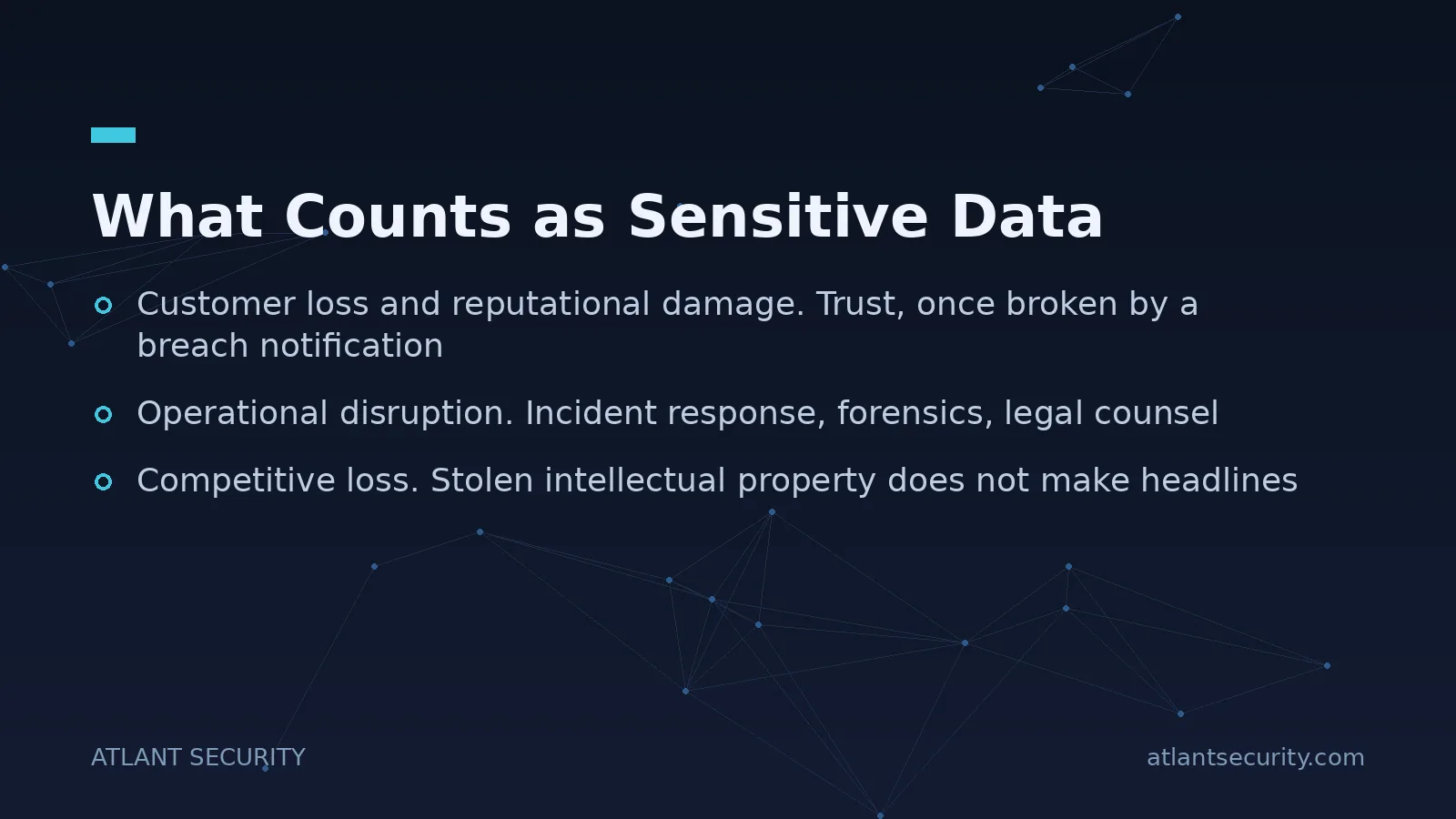 What Counts as Sensitive Data - key points
