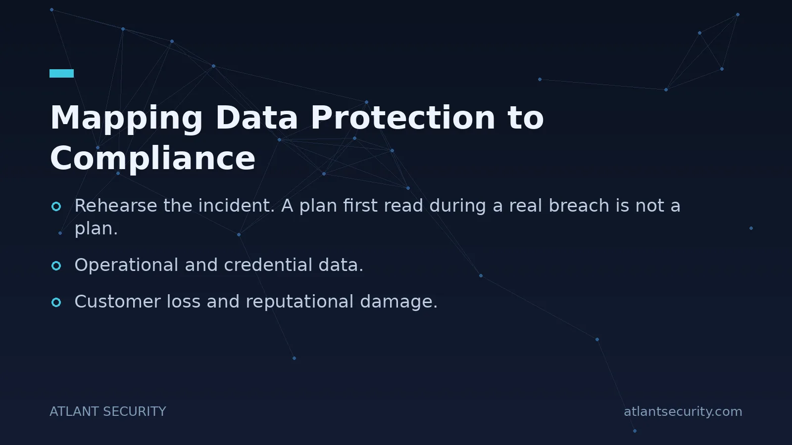 Mapping Data Protection to Compliance - key points