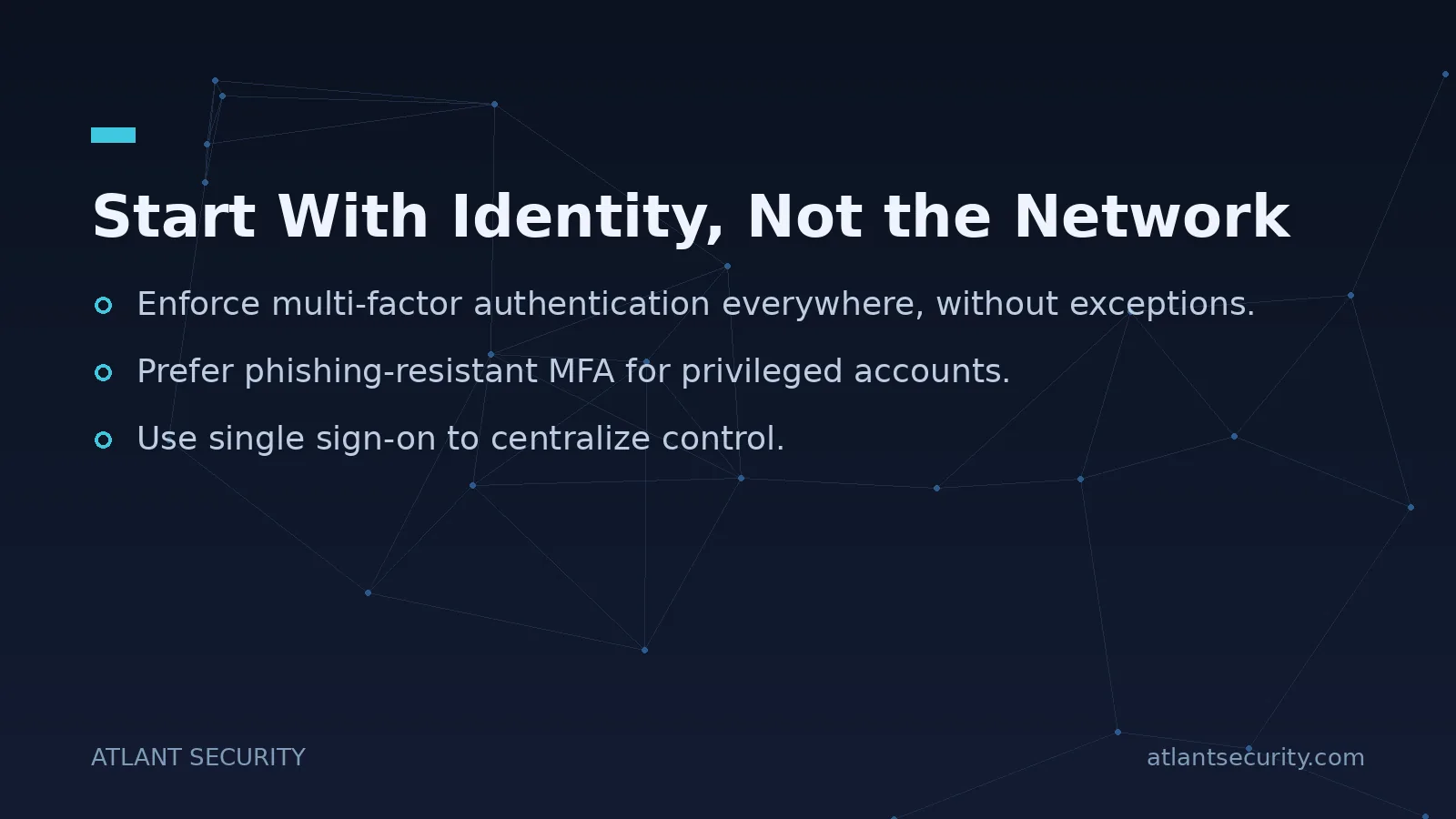 Start With Identity, Not the Network - key points