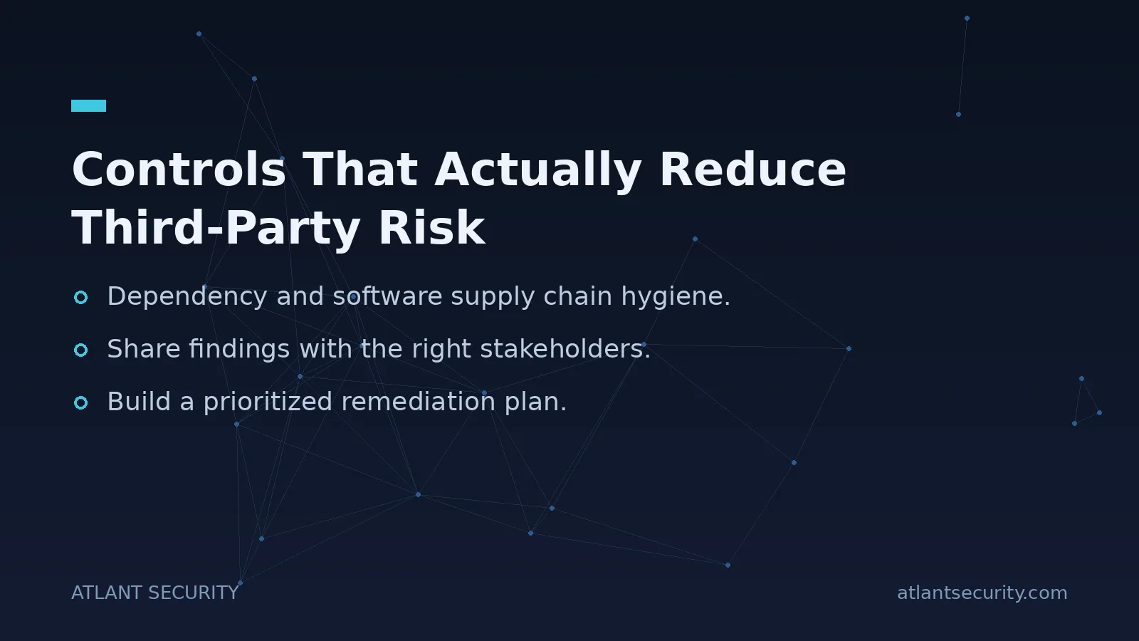 Controls That Actually Reduce Third-Party Risk - key points