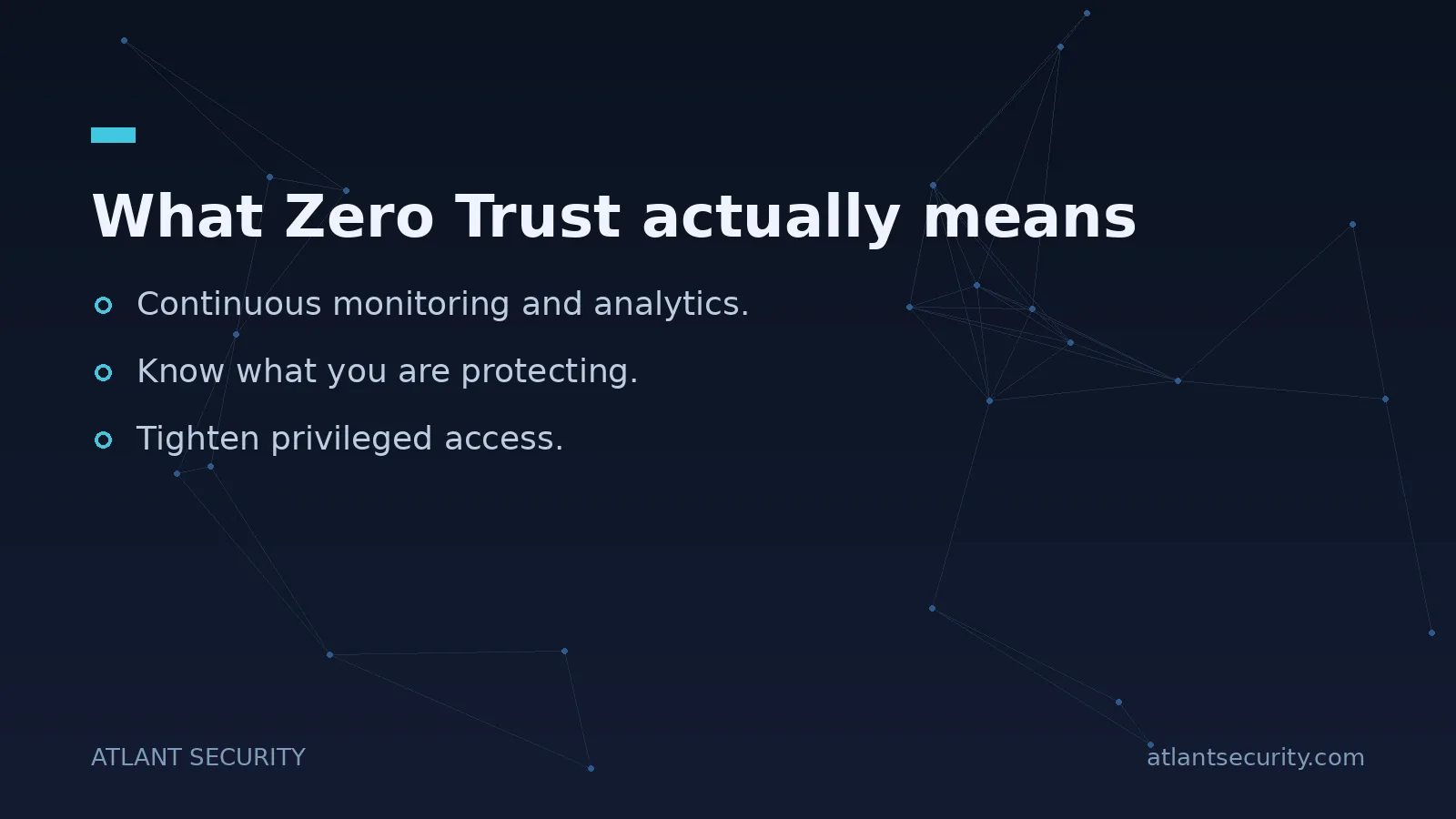 What Zero Trust actually means - key points
