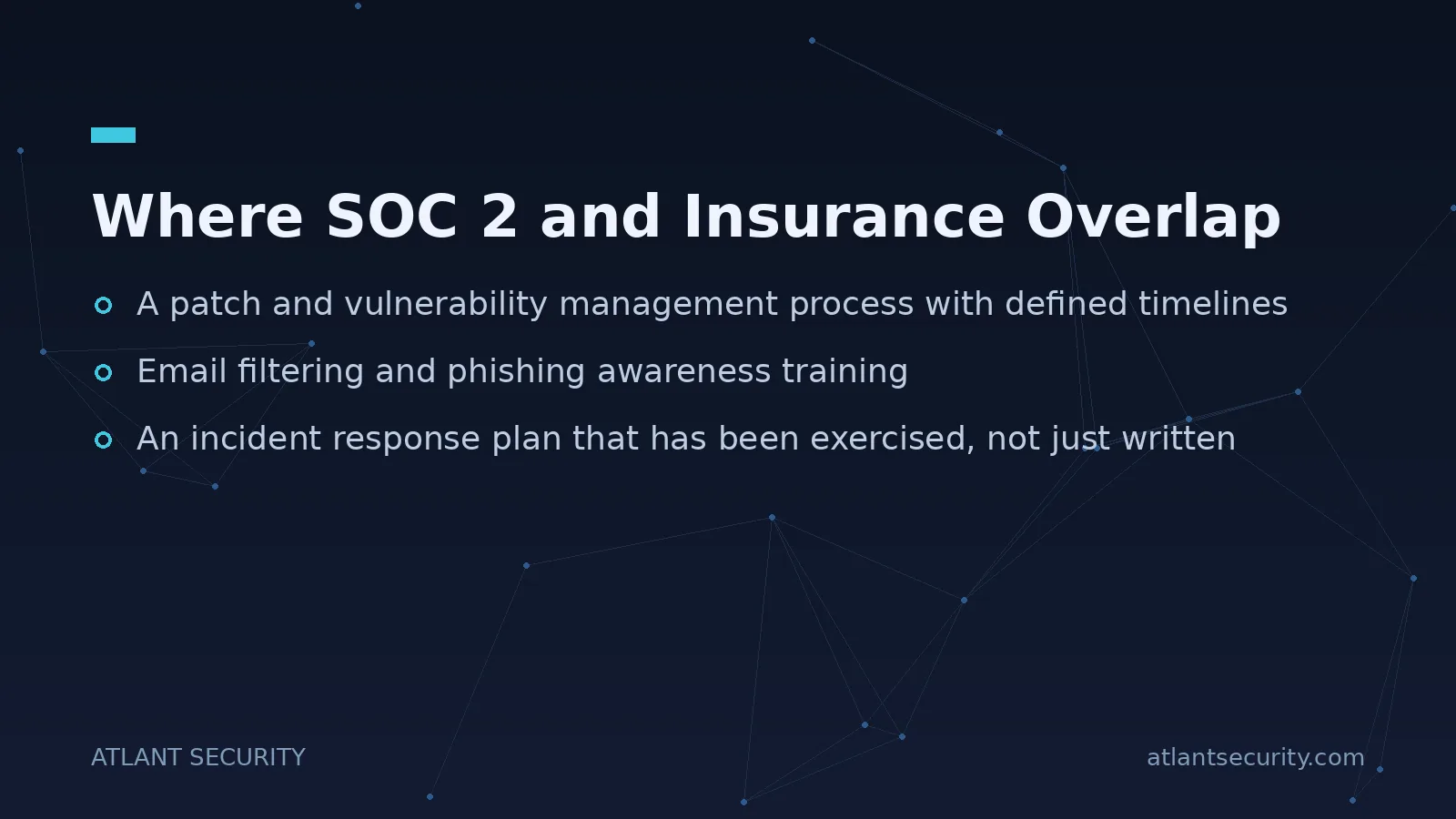 Where SOC 2 and Insurance Overlap - key points