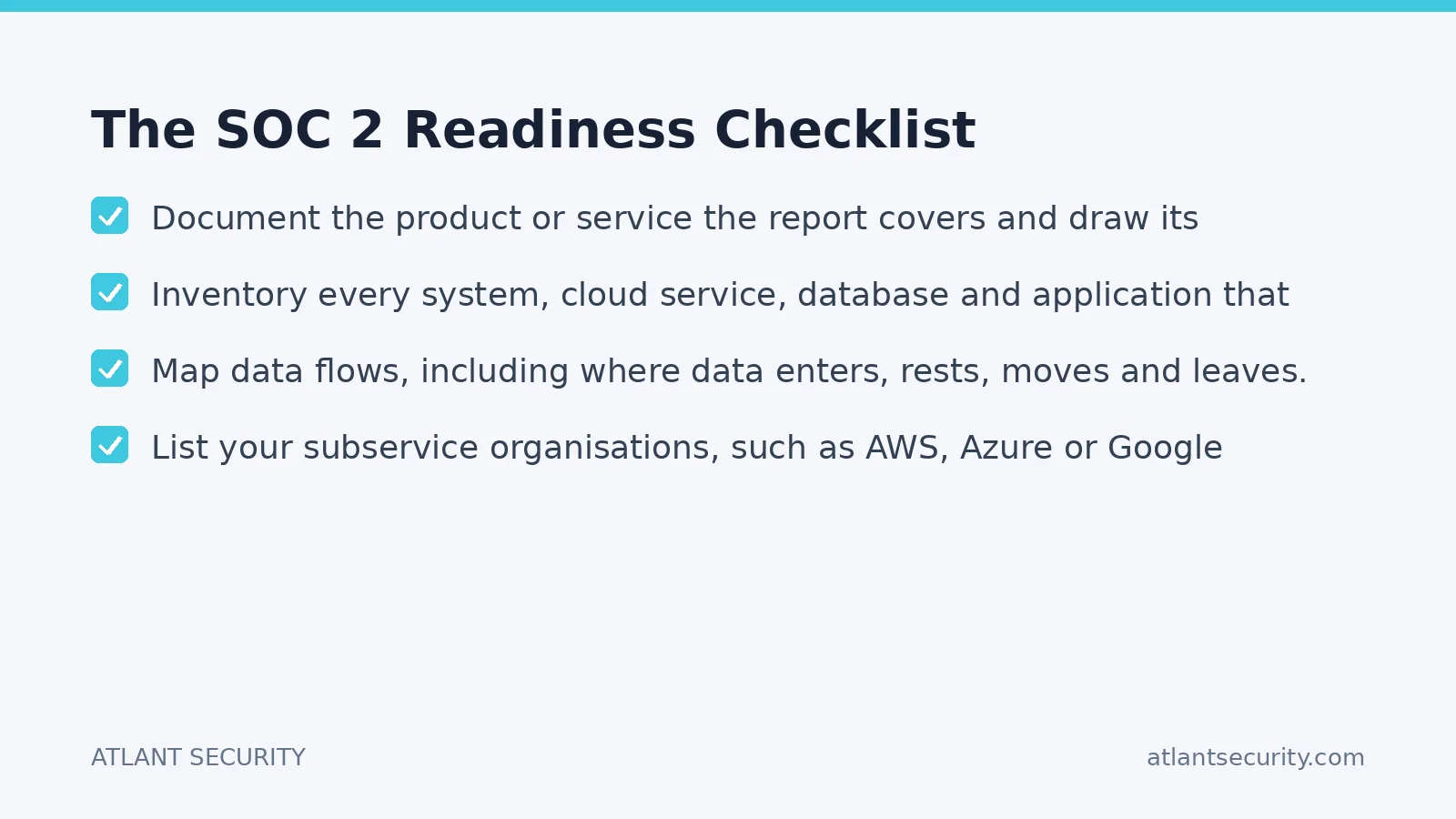Checklist: The SOC 2 Readiness Checklist