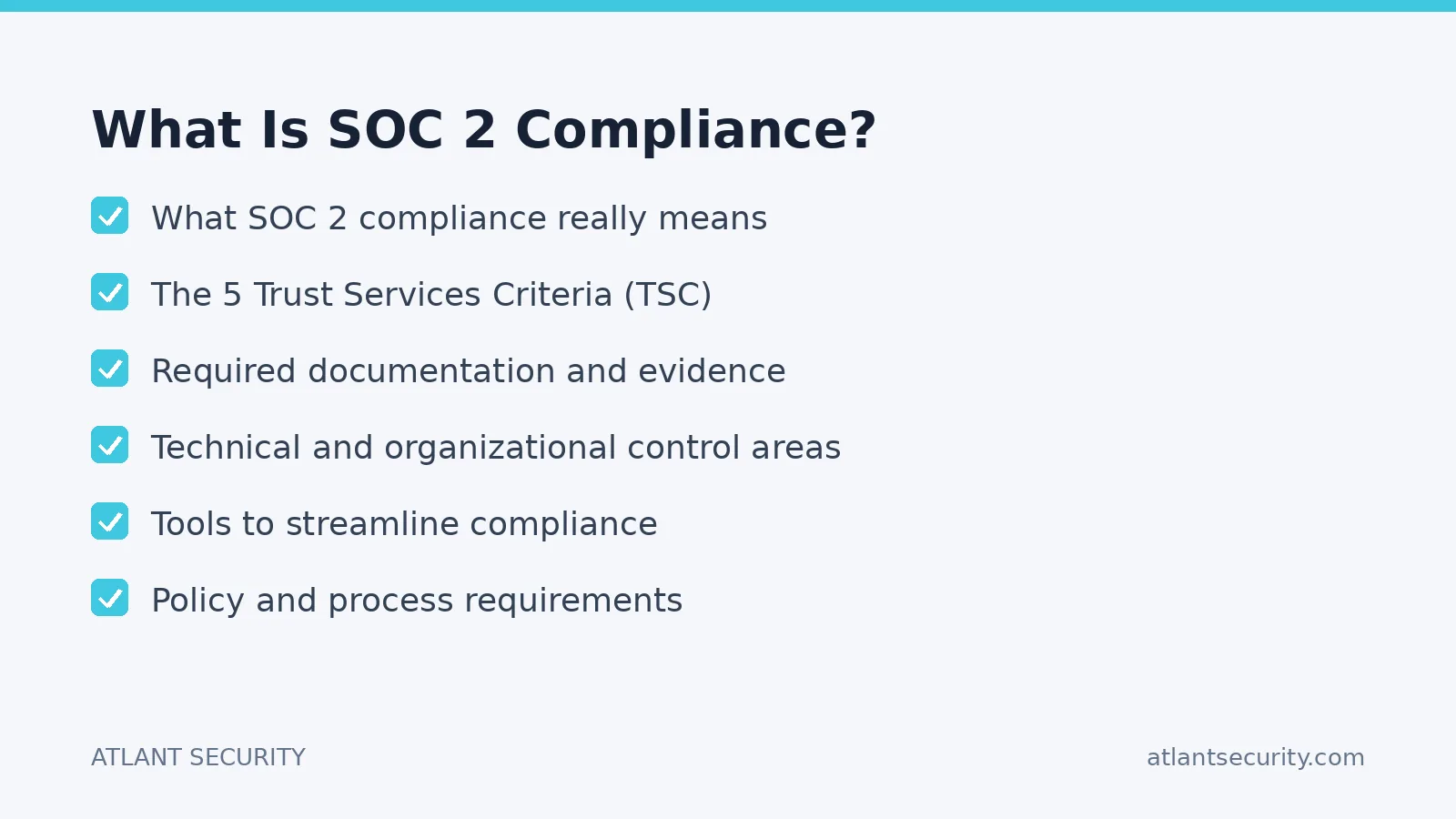 Checklist: What Is SOC 2 Compliance?