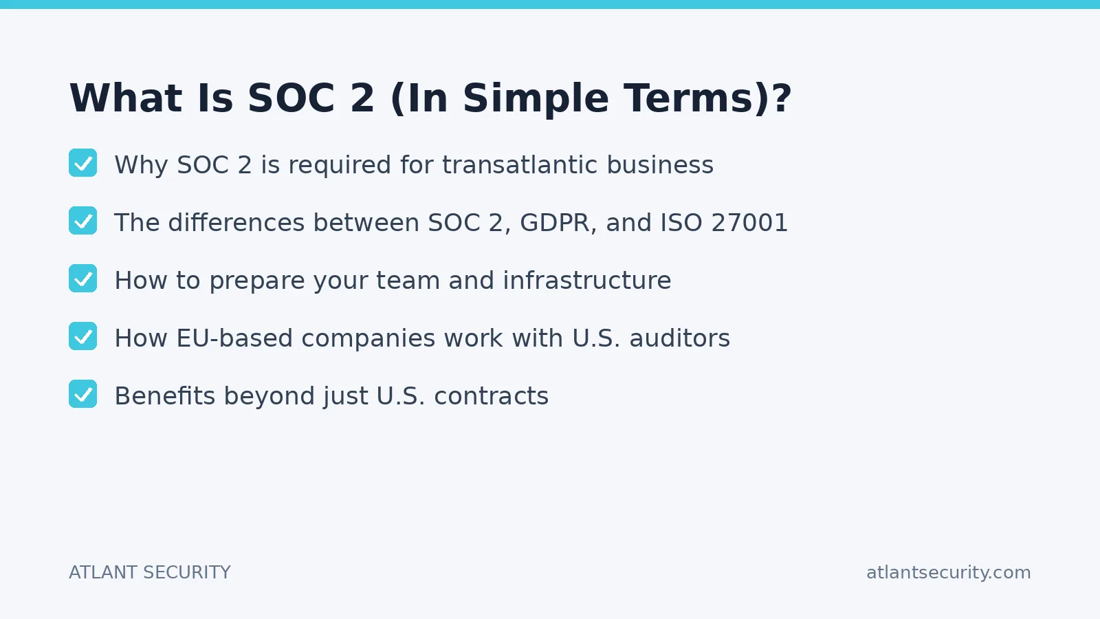 Checklist: What Is SOC 2 (In Simple Terms)?
