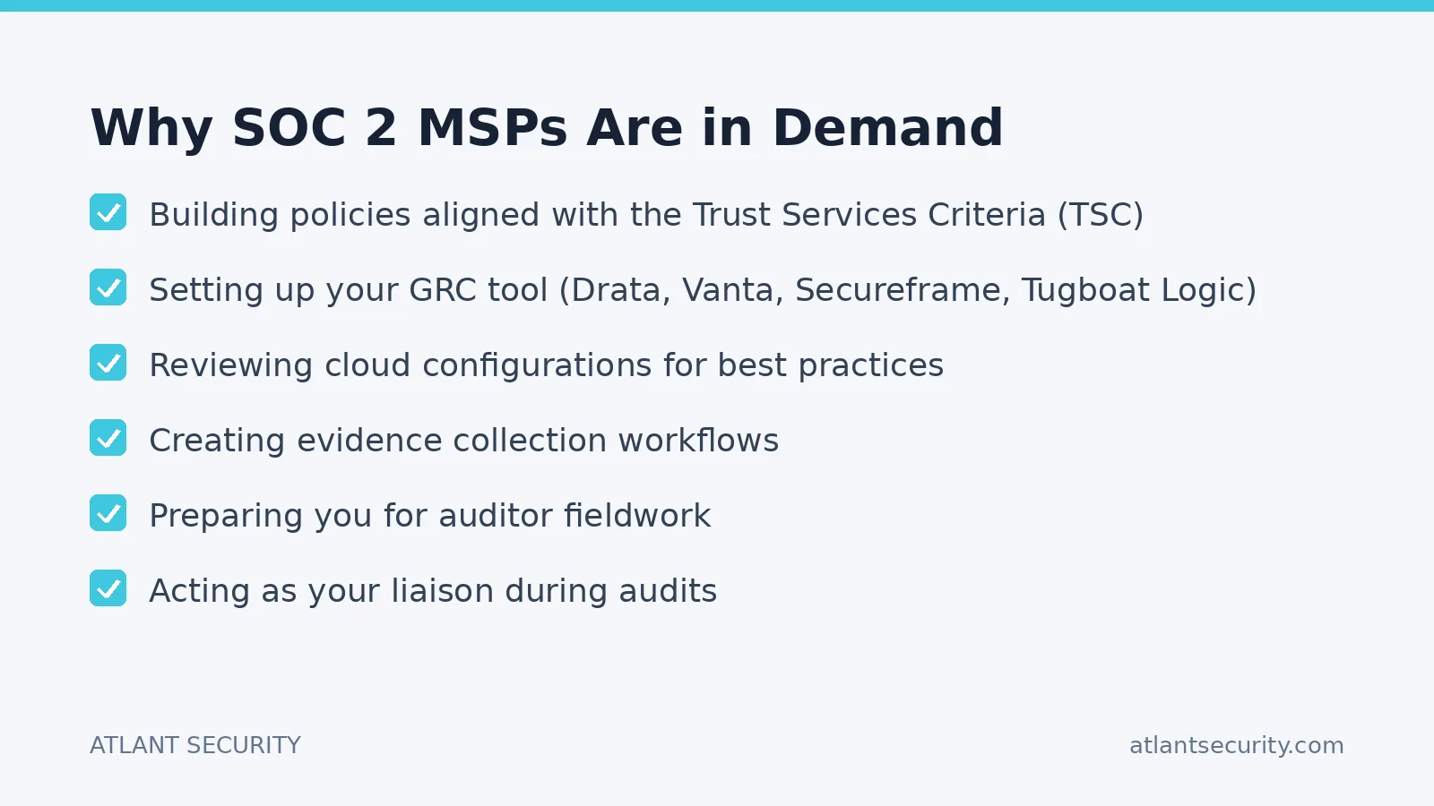 Checklist: Why SOC 2 MSPs Are in Demand