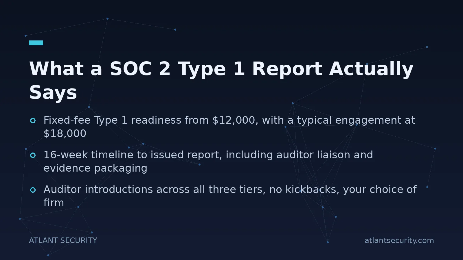 What a SOC 2 Type 1 Report Actually Says - key points