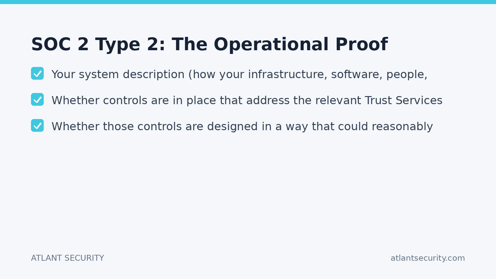 Checklist: SOC 2 Type 2: The Operational Proof