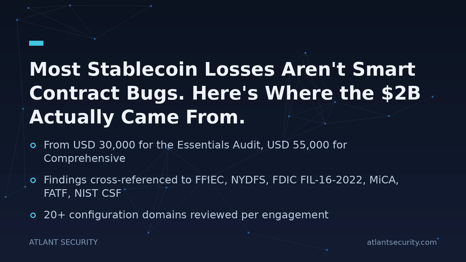 Most Stablecoin Losses Aren't Smart Contract Bugs. Here's Where the $2B Actually Came From. - key points