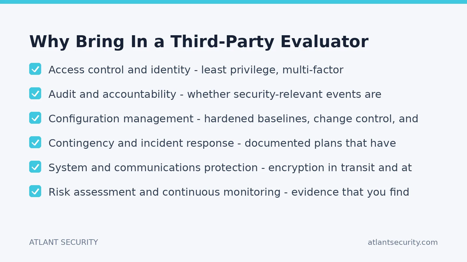 Checklist: Why Bring In a Third-Party Evaluator