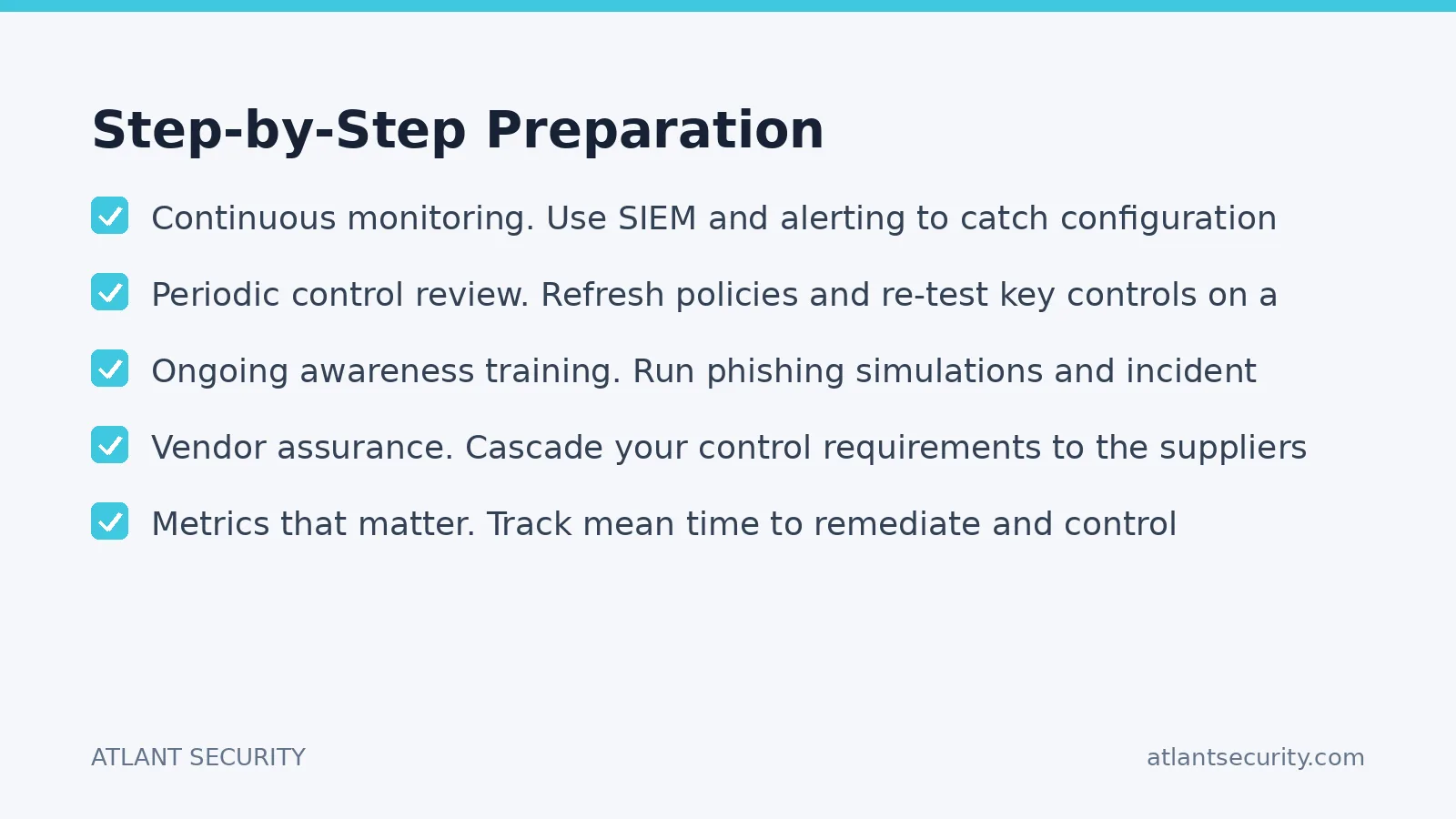 Checklist: Step-by-Step Preparation