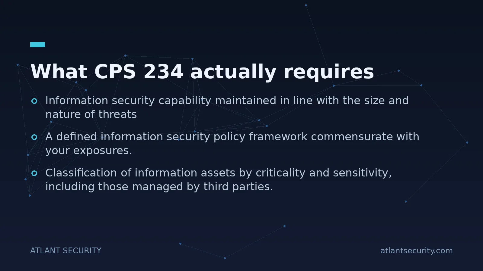 What CPS 234 actually requires - key points