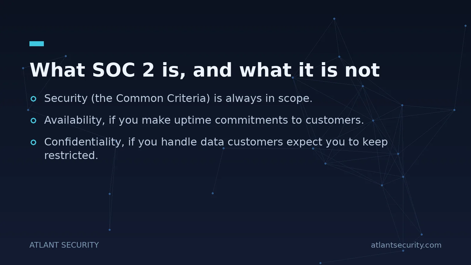 What SOC 2 is, and what it is not - key points