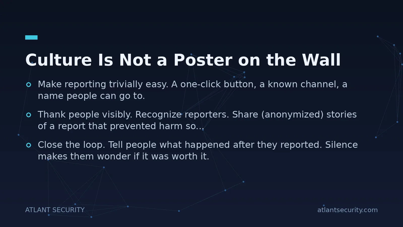 Culture Is Not a Poster on the Wall - key points