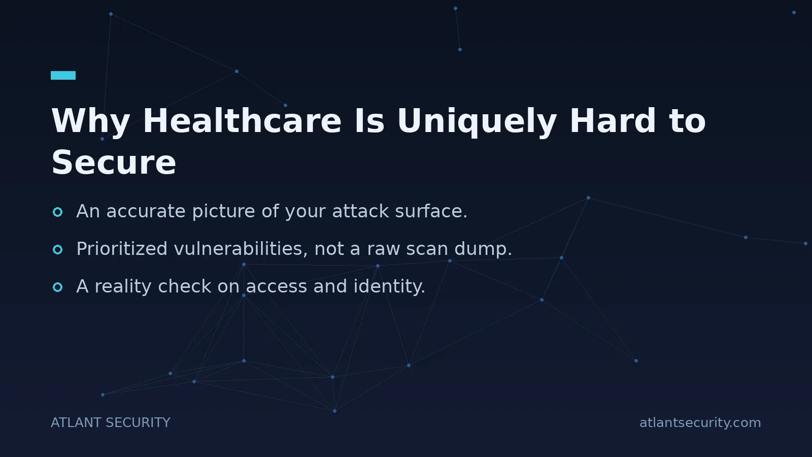 Why Healthcare Is Uniquely Hard to Secure - key points