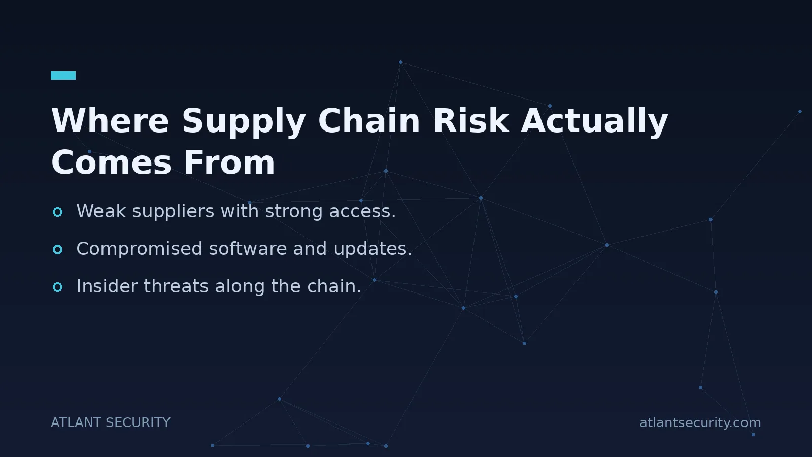 Where Supply Chain Risk Actually Comes From - key points