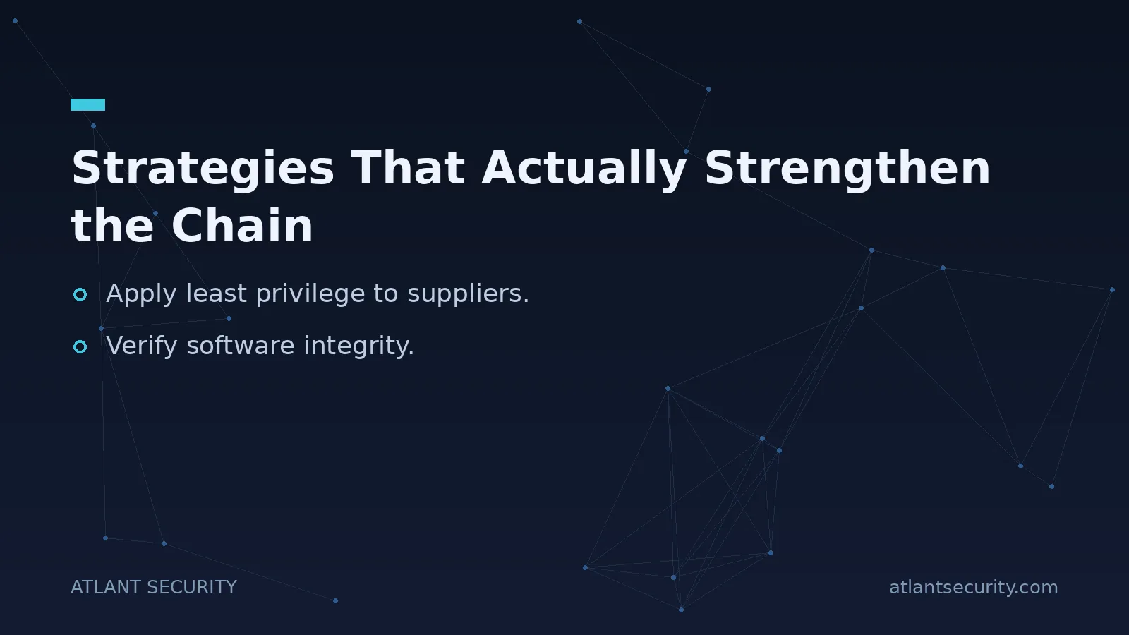 Strategies That Actually Strengthen the Chain - key points