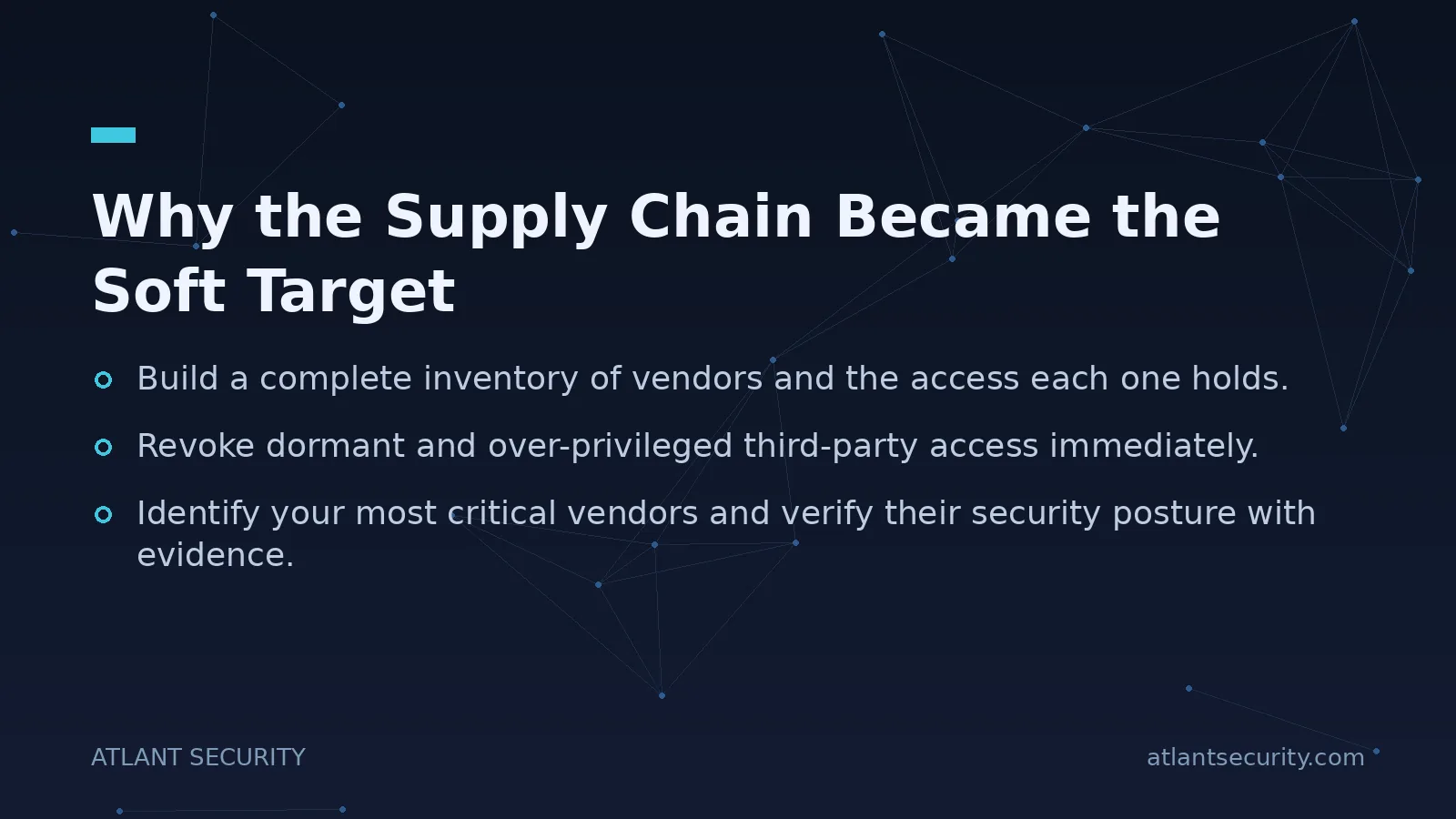 Why the Supply Chain Became the Soft Target - key points