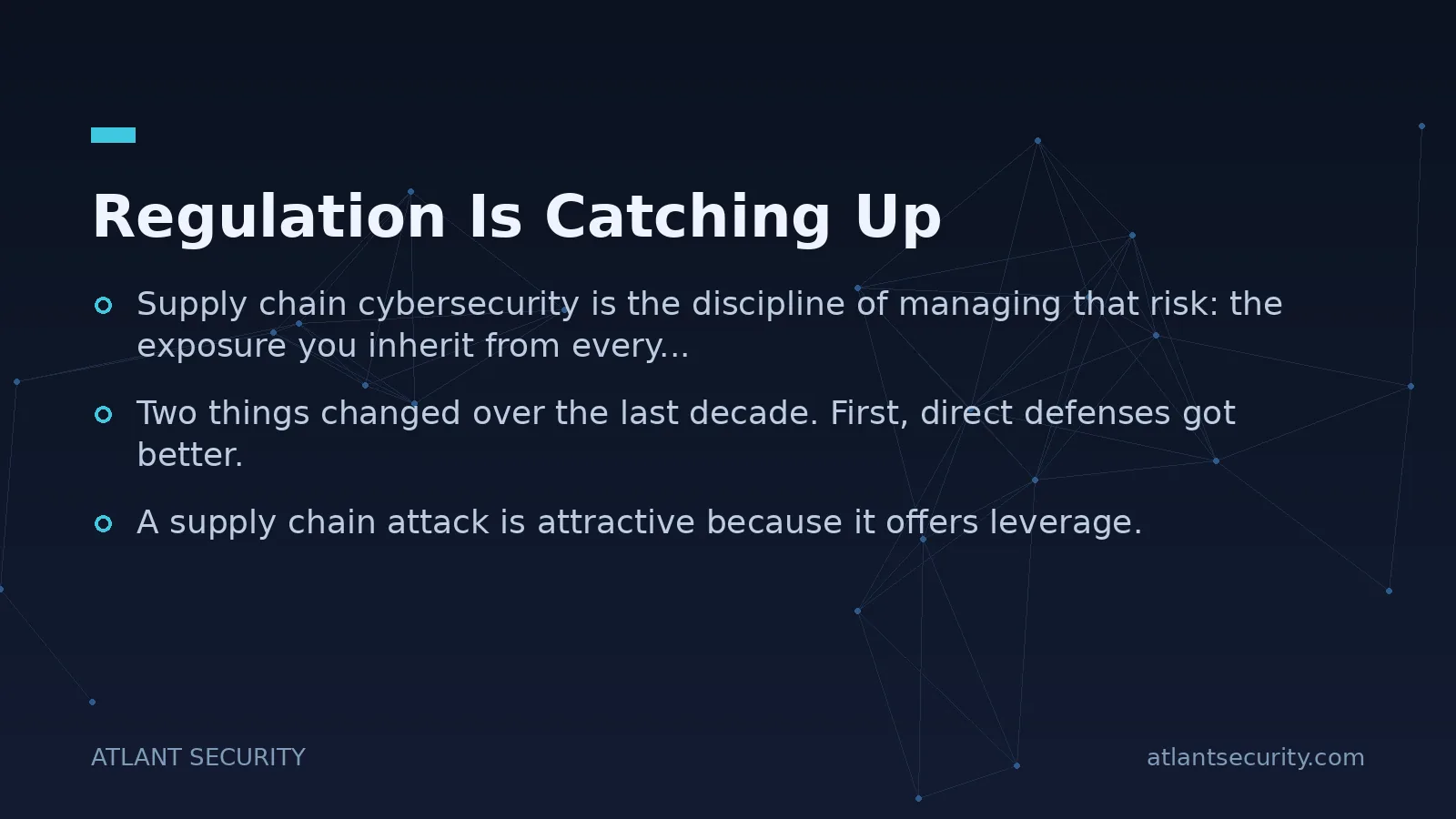 Regulation Is Catching Up - key points