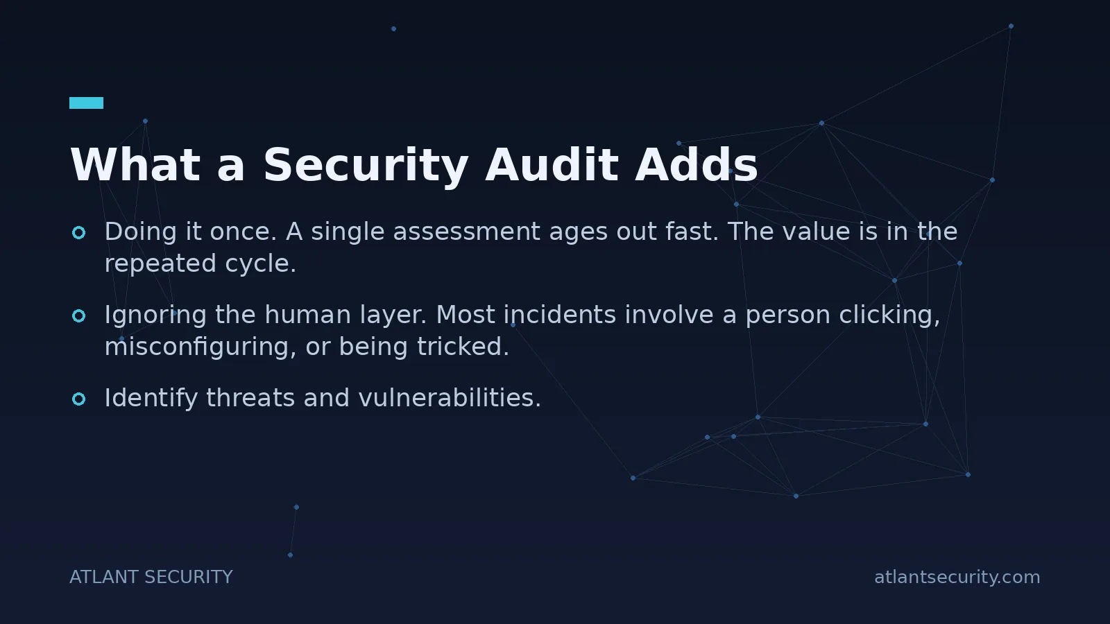 What a Security Audit Adds - key points