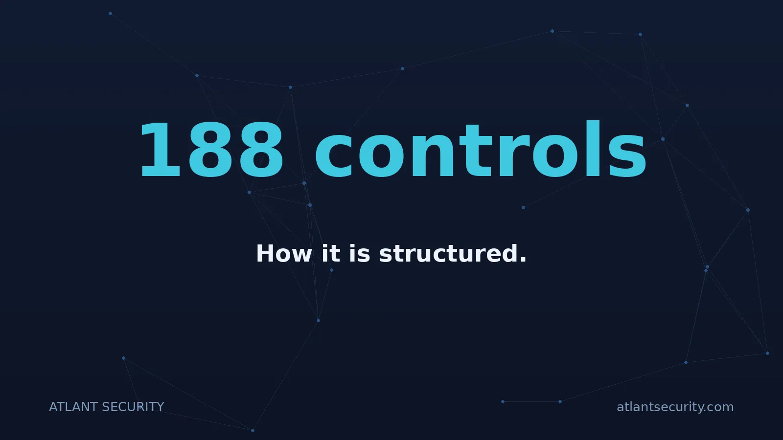 188 controls: How it is structured.