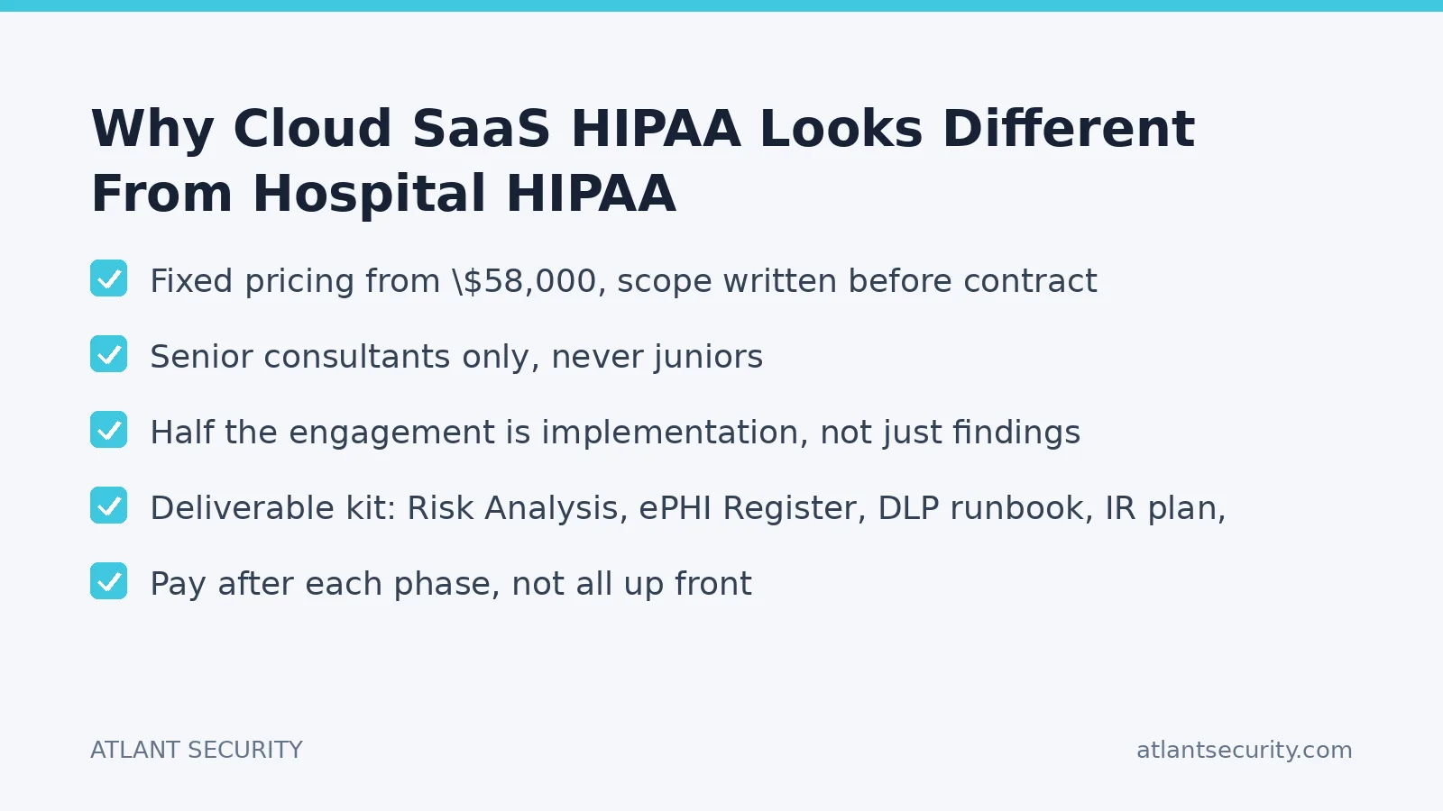 Checklist: Why Cloud SaaS HIPAA Looks Different From Hospital HIPAA