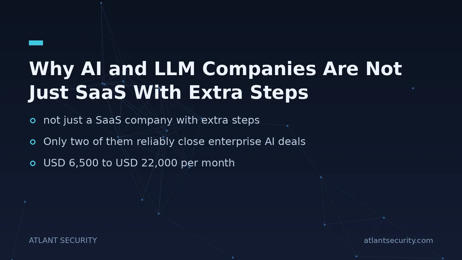 Why AI and LLM Companies Are Not Just SaaS With Extra Steps - key points