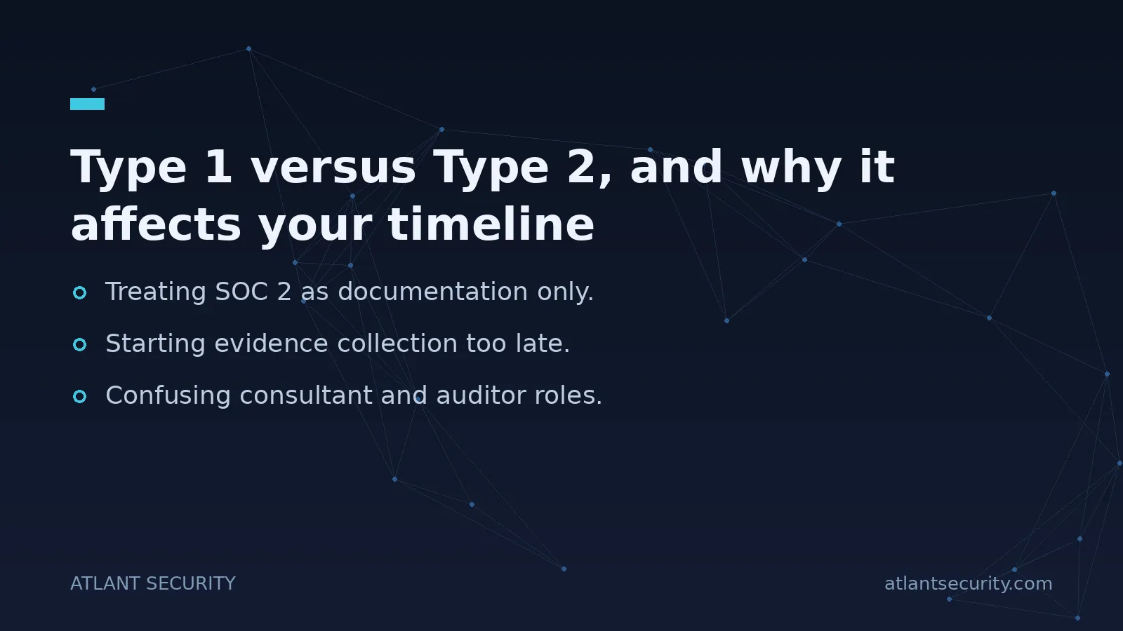 Type 1 versus Type 2, and why it affects your timeline - key points