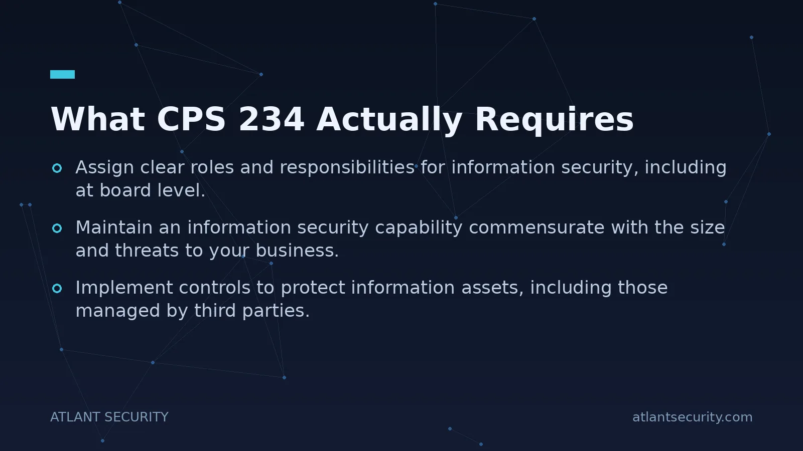 What CPS 234 Actually Requires - key points
