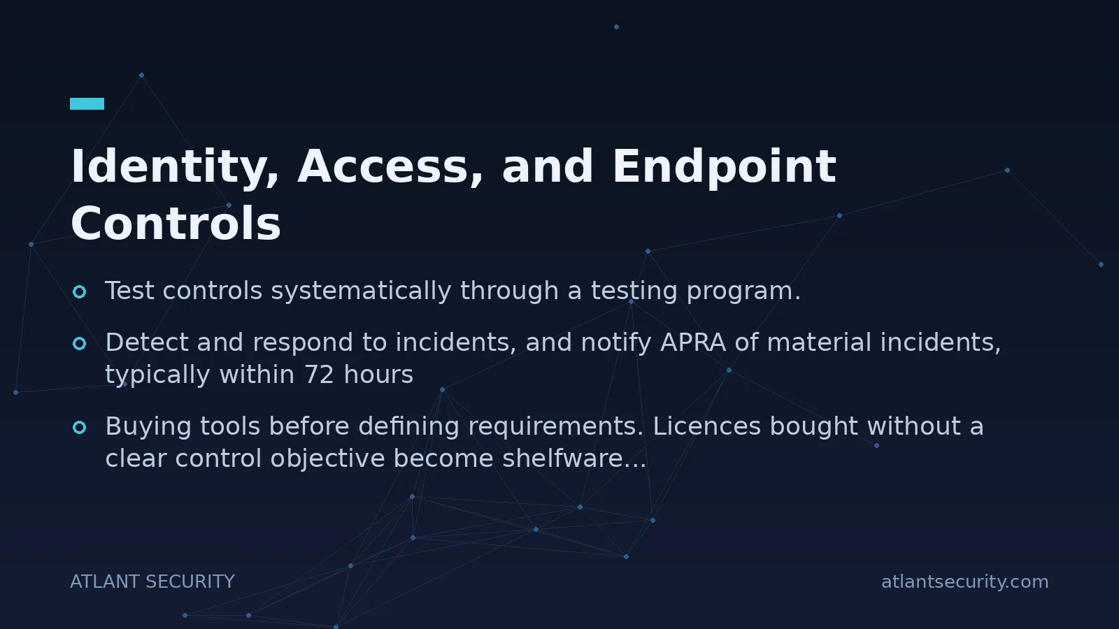 Identity, Access, and Endpoint Controls - key points