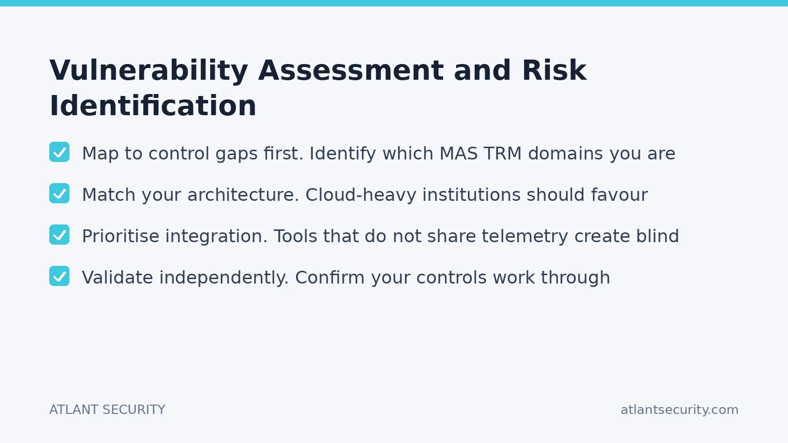 Checklist: Vulnerability Assessment and Risk Identification