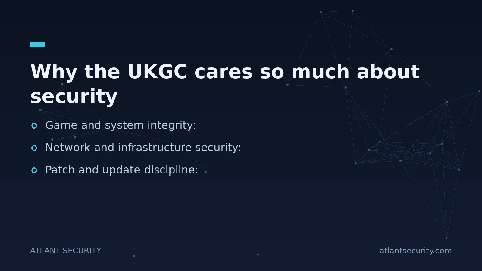 Why the UKGC cares so much about security - key points