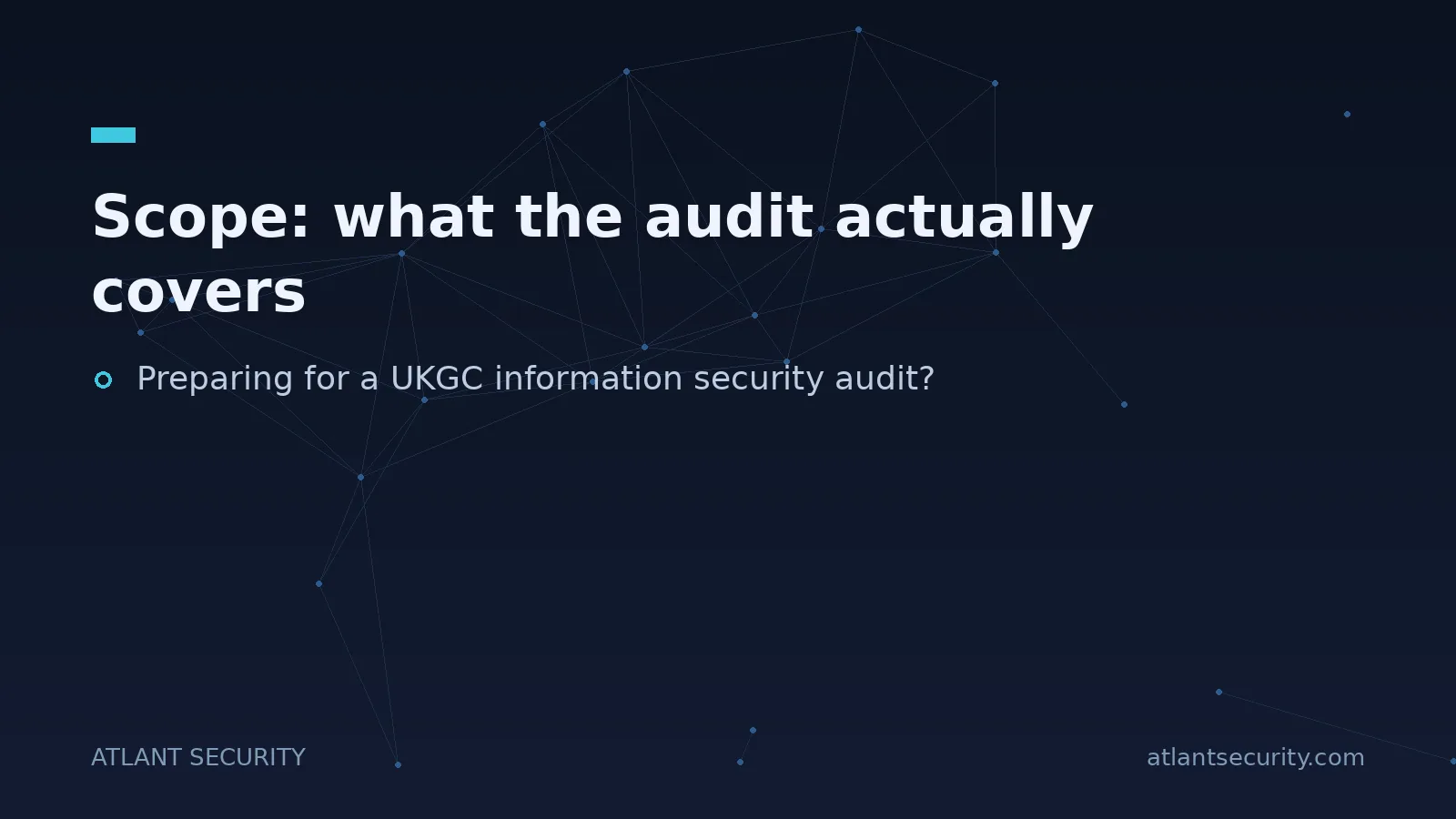 Scope: what the audit actually covers - key points