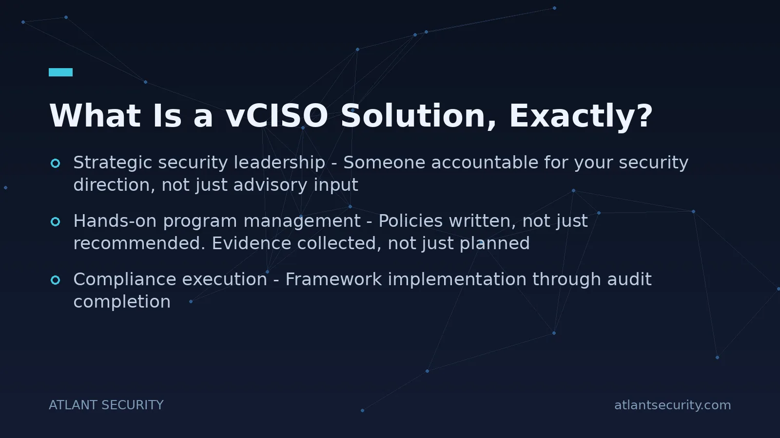 What Is a vCISO Solution, Exactly? - key points